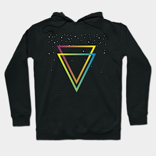 RETRO TRIANGLES WITH STARS IN THE UNIVERSE Hoodie